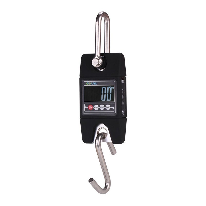 Klau Digital Hanging Scale High Precision Sensor 300 Kilogram / 600 Pound Industrial Crane Scale Silver for Farm Factory Hunting Outdoor - Image 1